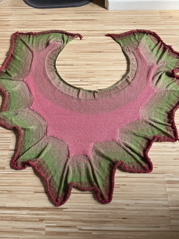 Hibiskustuch gestrickt