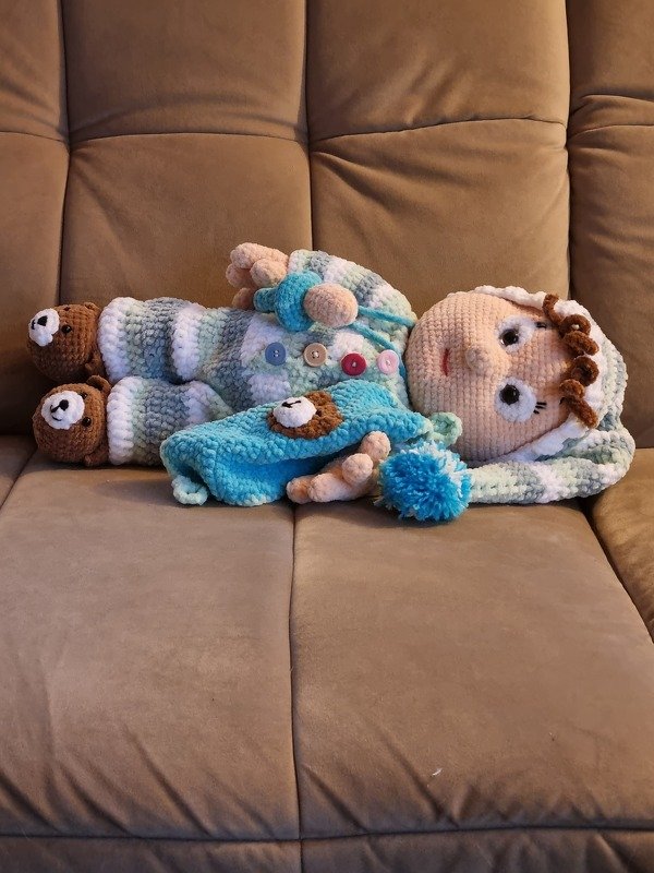 Häkelanleitung Puppe, Seppl Schlafmütze