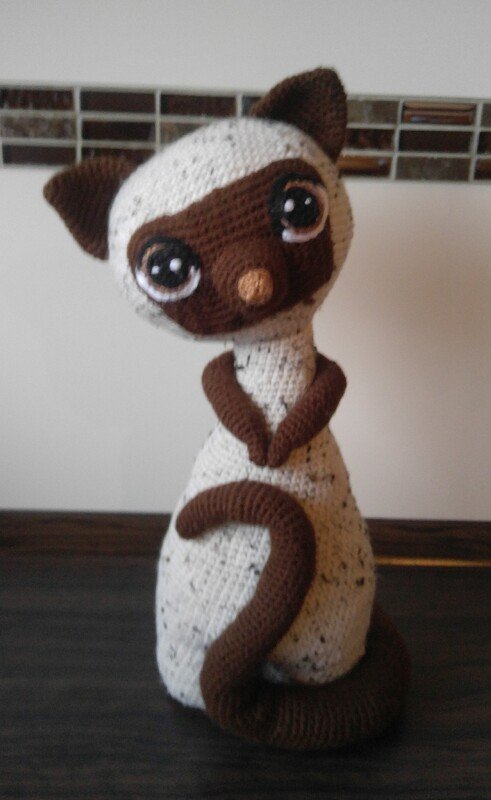 Siamese cats Max and Mixi Pattern Amigurumi