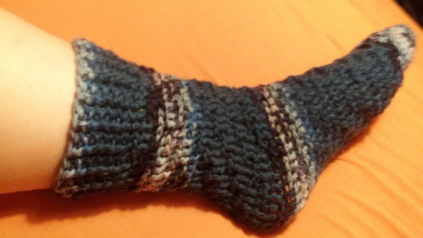 Spiral Socken Super Easy, warme Wintersocken, Haussocken, leicht und schnell gehäkelt Gr. 32-45 (47)