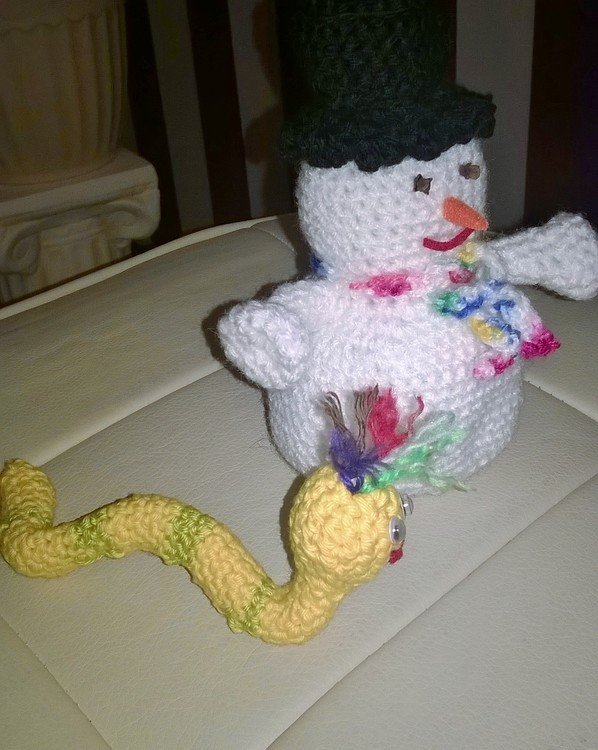 Häkelanleitung Bücherwurm