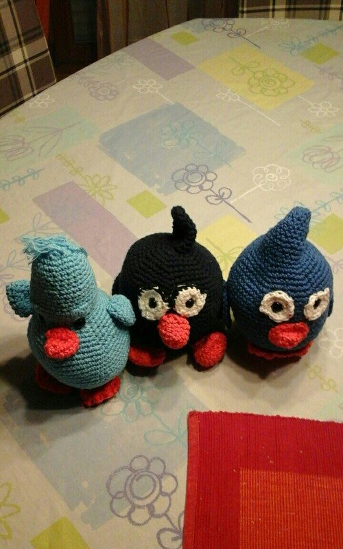 Vögelchen Tschieb`s Jungs - Häkelanleitung Set