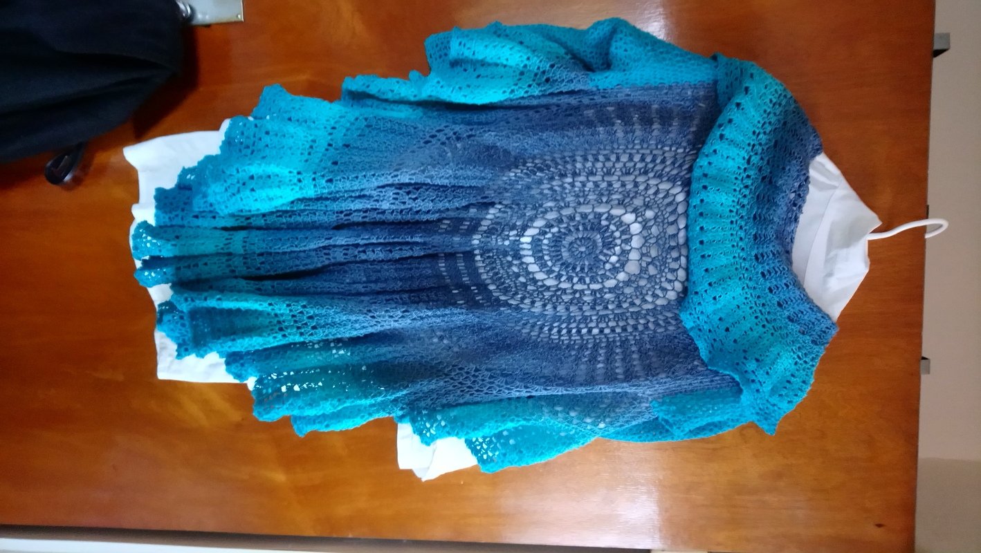 Häkelanleitung Kreisjacke "Feuertaufe" - alle Größen