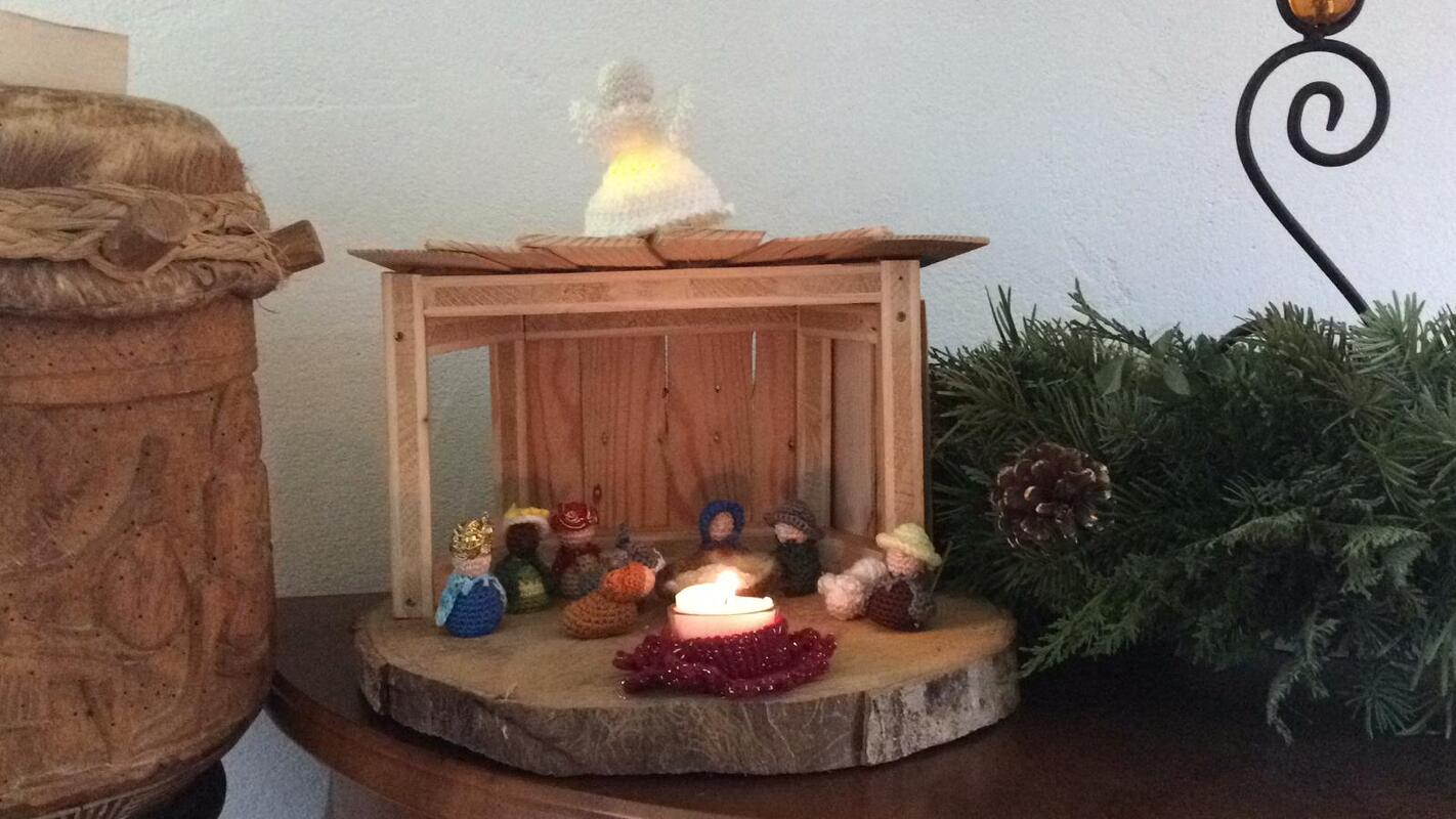 Häkelanleitung Mini Weihnachtskrippe Set mit 11 Figuren