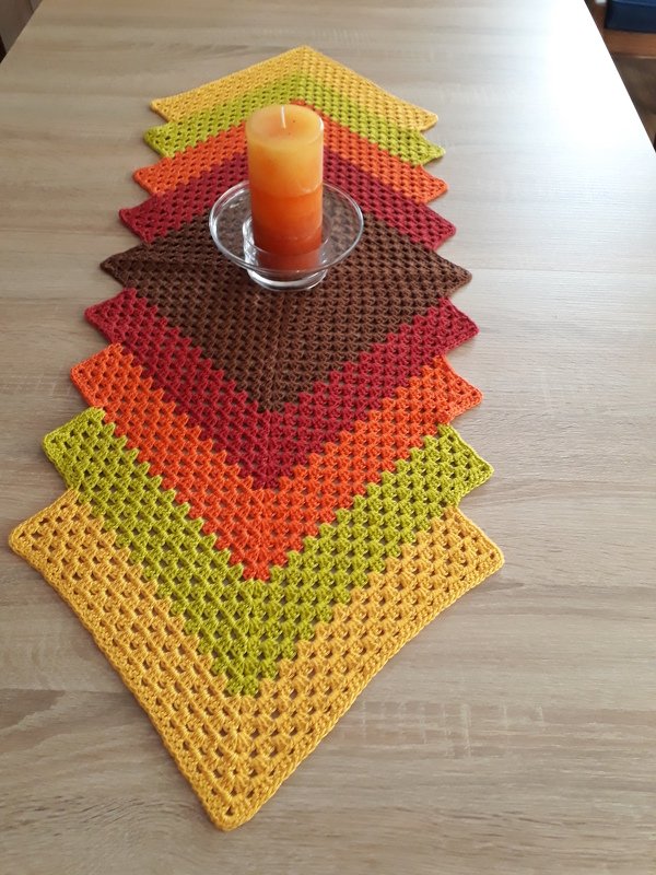 H&auml;keln/ Tischl&auml;ufer / Grannydecke Deutsch, Englisch und Italienisch