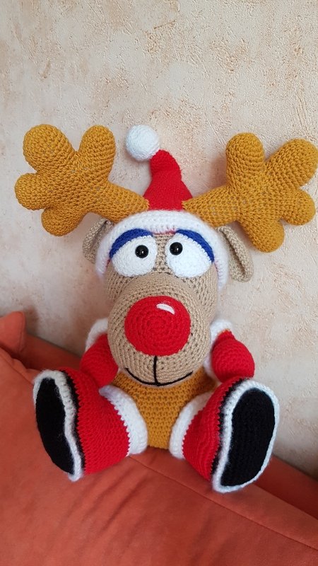 Weihnachts Elch - Häkelanleitung von Diana´s kleiner Häkelshop