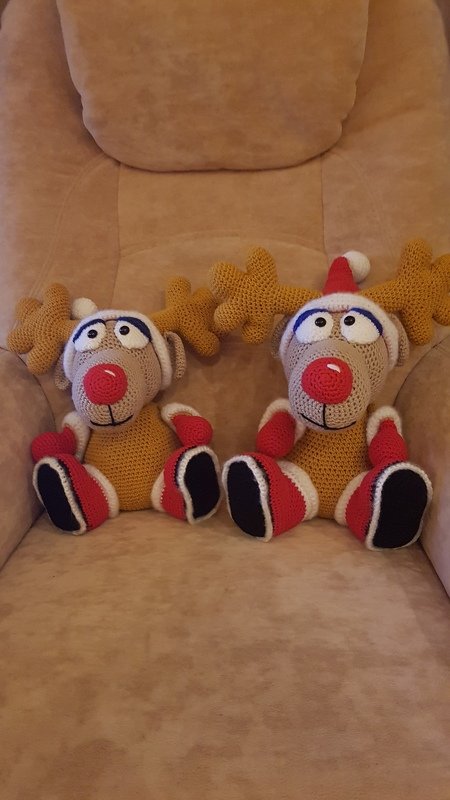 Weihnachts Elch - Häkelanleitung von Diana´s kleiner Häkelshop