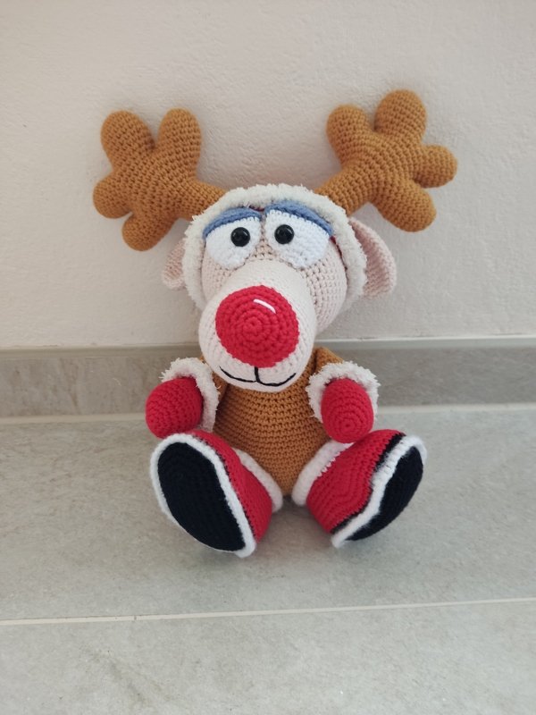 Weihnachts Elch - Häkelanleitung von Diana´s kleiner Häkelshop