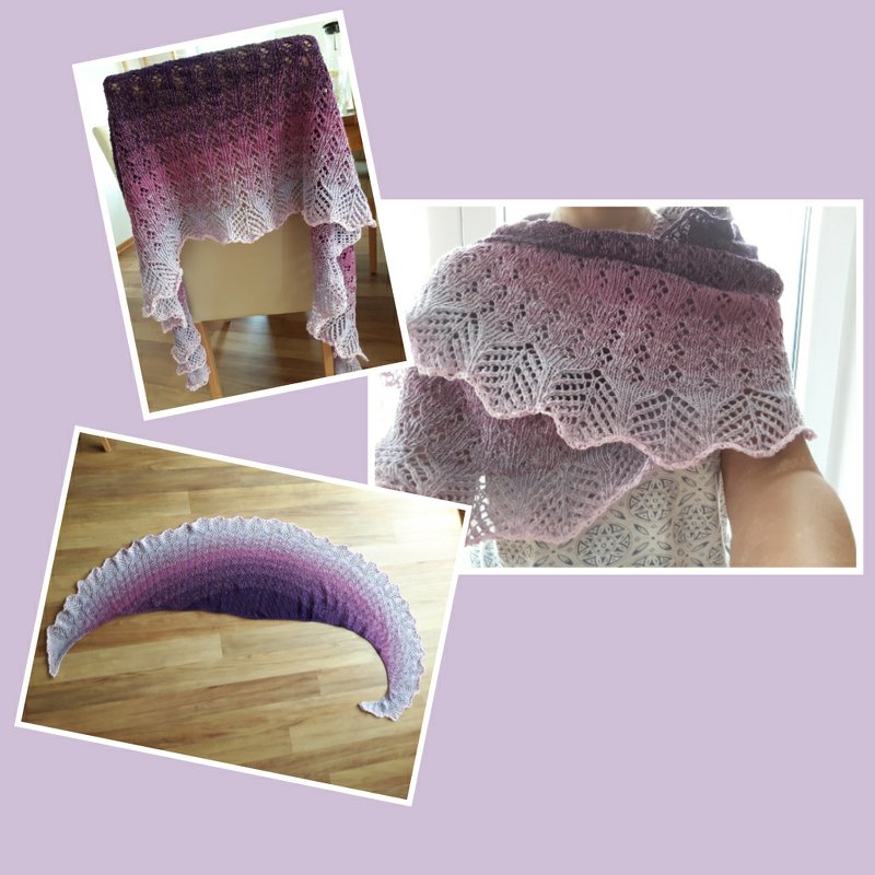 Tuch "Windfang" mit 1 Bobbel stricken