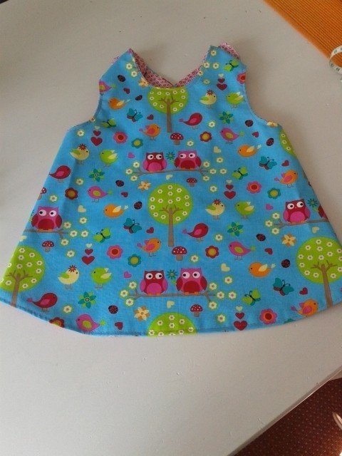 Nähanleitung / Schnittmuster Schürzenkleid Kleid