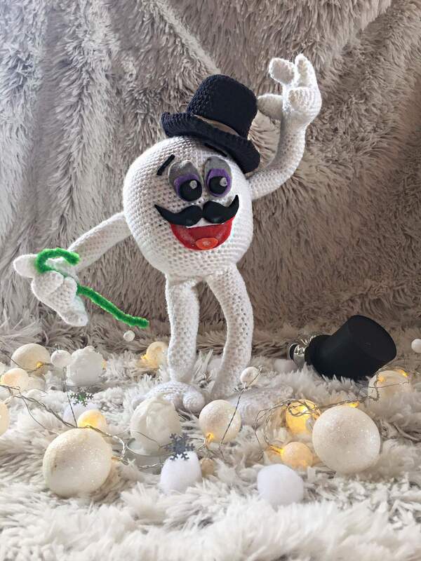Häkelanleitung - Amigurumi - Snooy der verrückte Schneeball