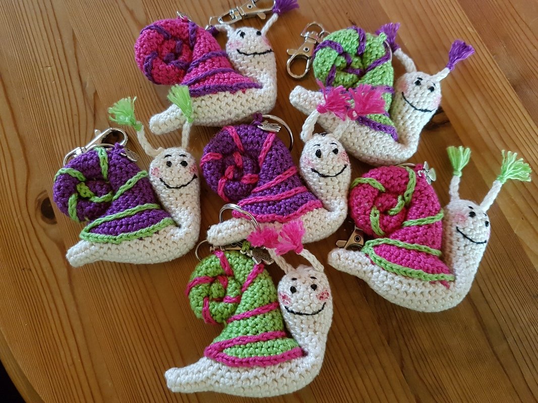 Bunte Schnecke - Häkelanleitung / E-Book