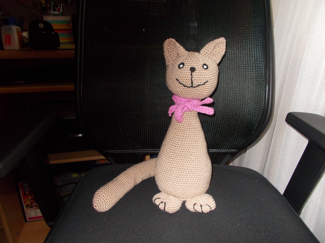 Häkelanleitung "Kater Eddy &amp; Freddy" Buchstütze, Türstopper