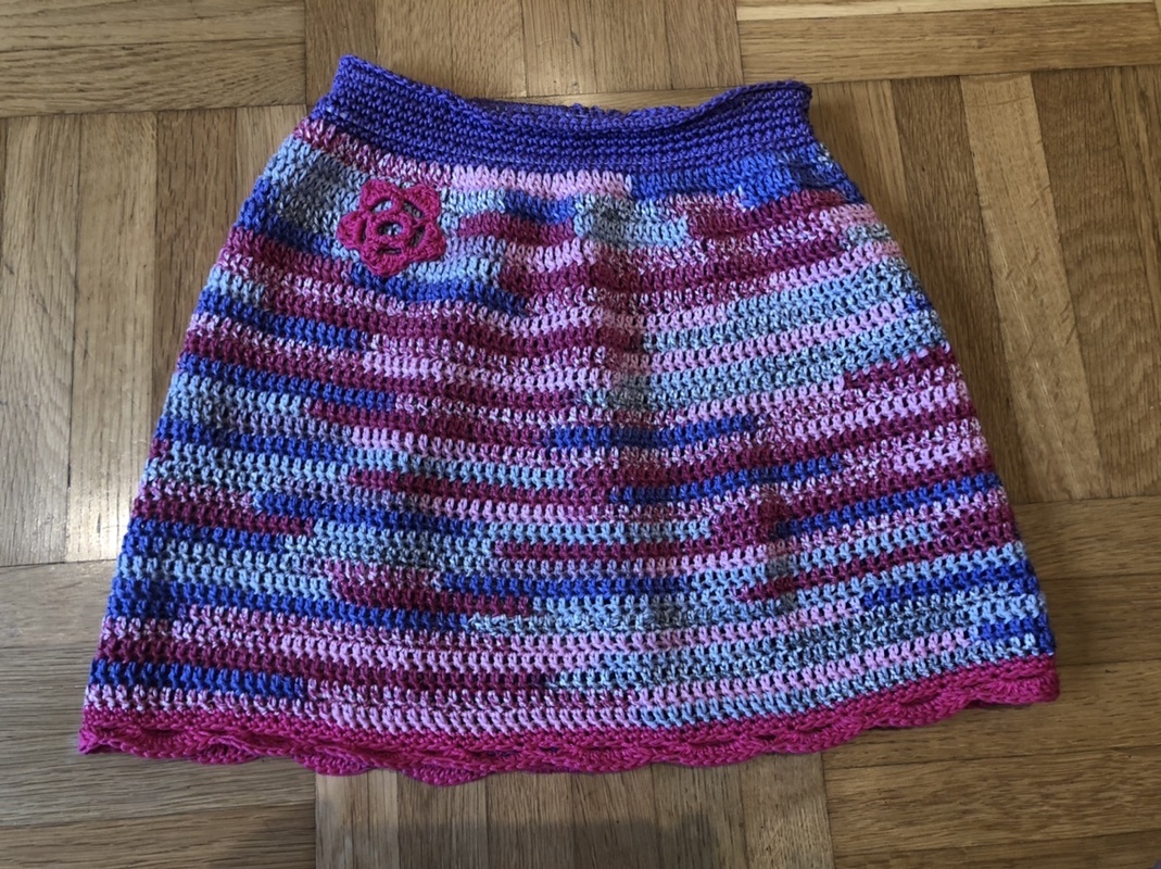 Häkelanleitung Mädchenrock in allen Größen