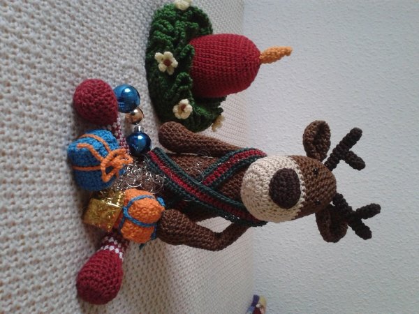 Häkelanleitung Ralf das Rentier - Schlenkertier Elch