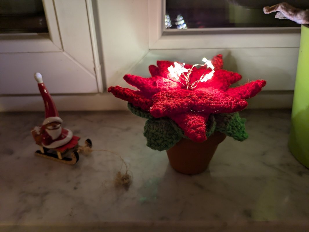 Haekelicious Weihnachtsstern Häkelanleitung