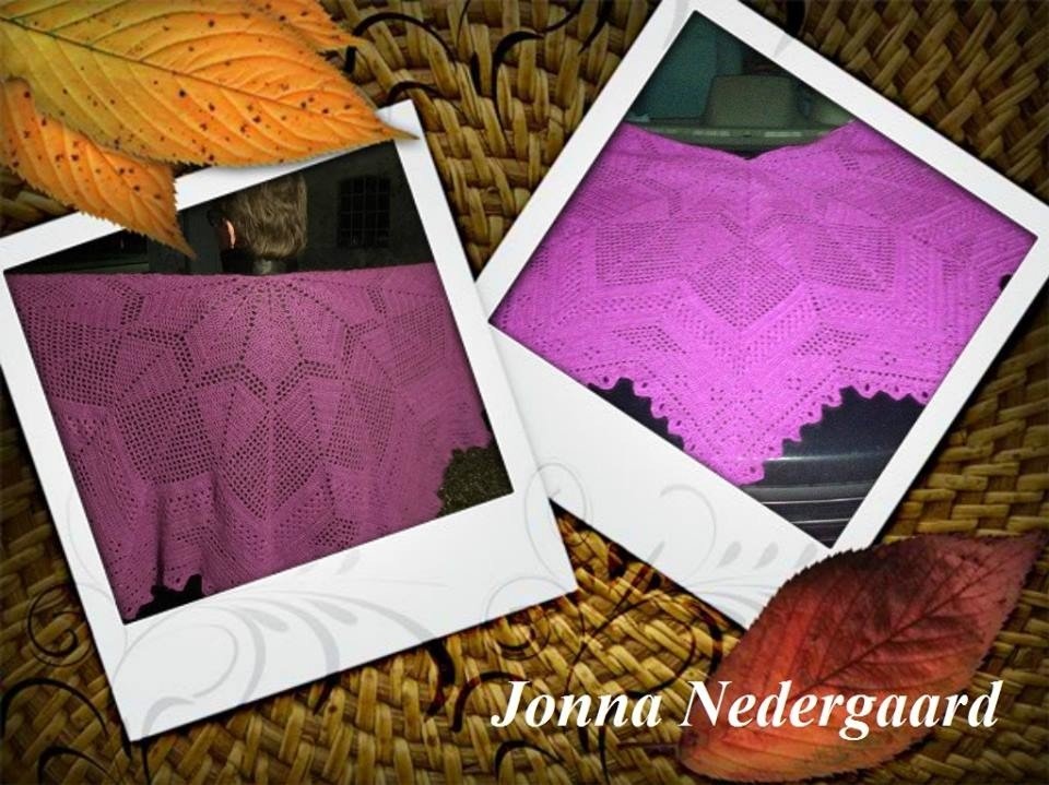 Häkelanleitung Häkeltuch Sternentaler ca. 1,6m x 85