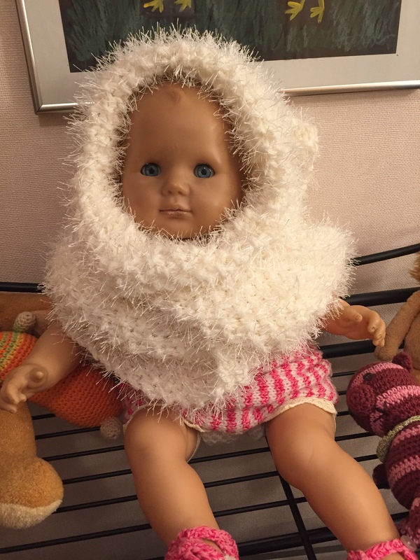 Strickanleitung Scoodie Schneeflocke