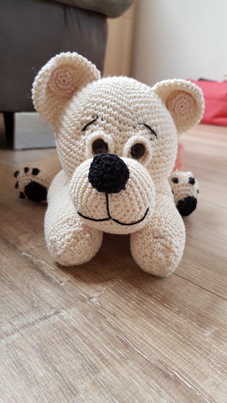 AMIGURUMI; Eisbär Brummer – Häkelanleitung
