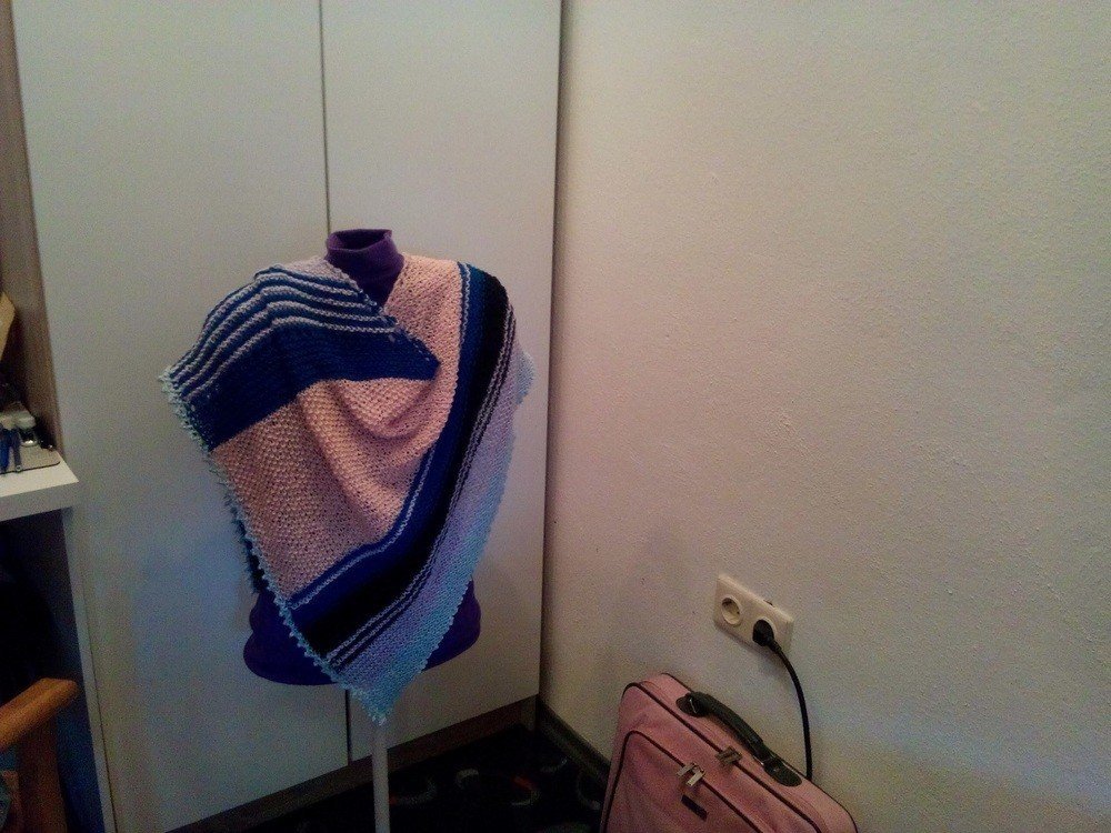 Kreisjacke / Kreisweste Feuerrad aus Woolly Hugs Bandy oder Sheep tunesisch gehäkelt