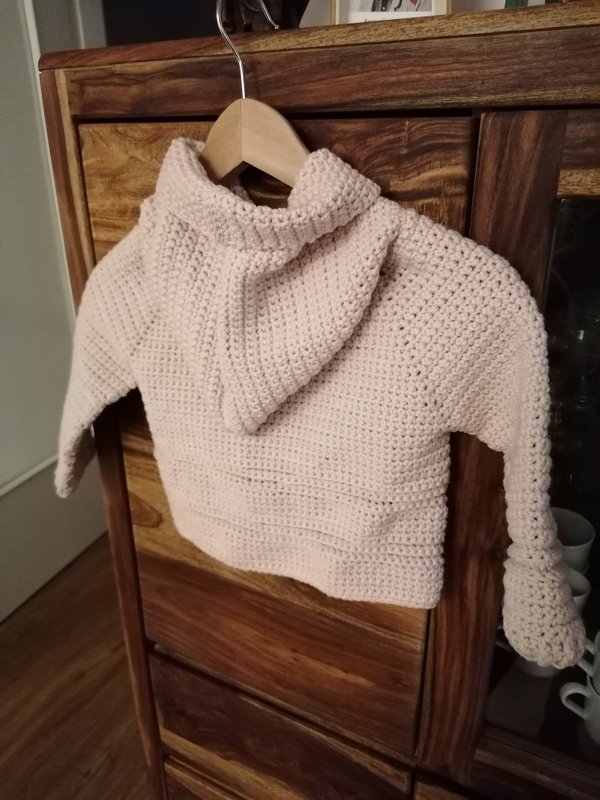 Häkelanleitung, Kapuzenjacke für Kinder in 4 Größen