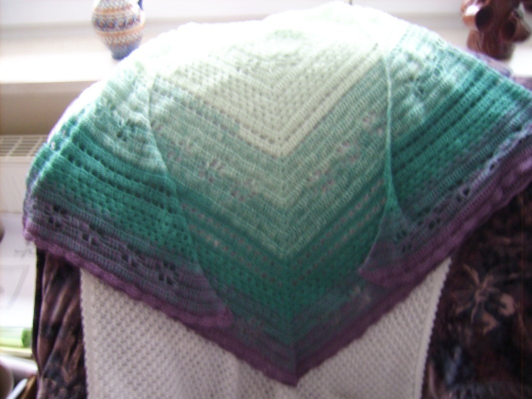 Dreieckstuch "Magic Winter Flower"