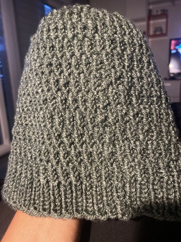 Strickanleitung Mütze, Beanie für Männer, Rippenmuster, KU ca 54-58 cm #120