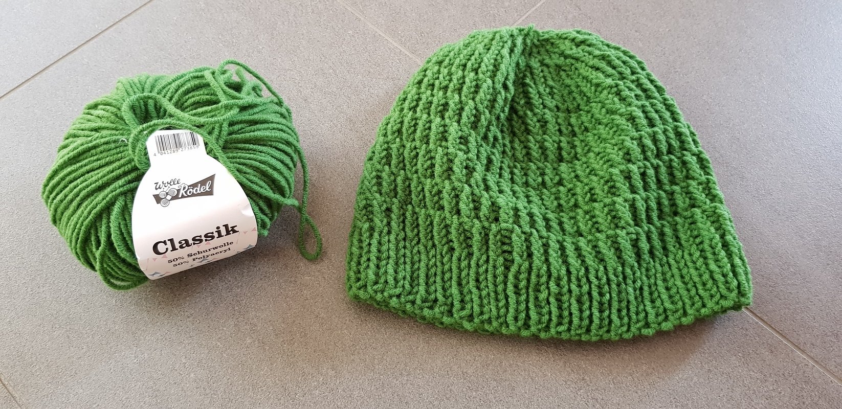 Strickanleitung Mütze, Beanie für Männer, Rippenmuster, KU ca. 54 - 58 cm