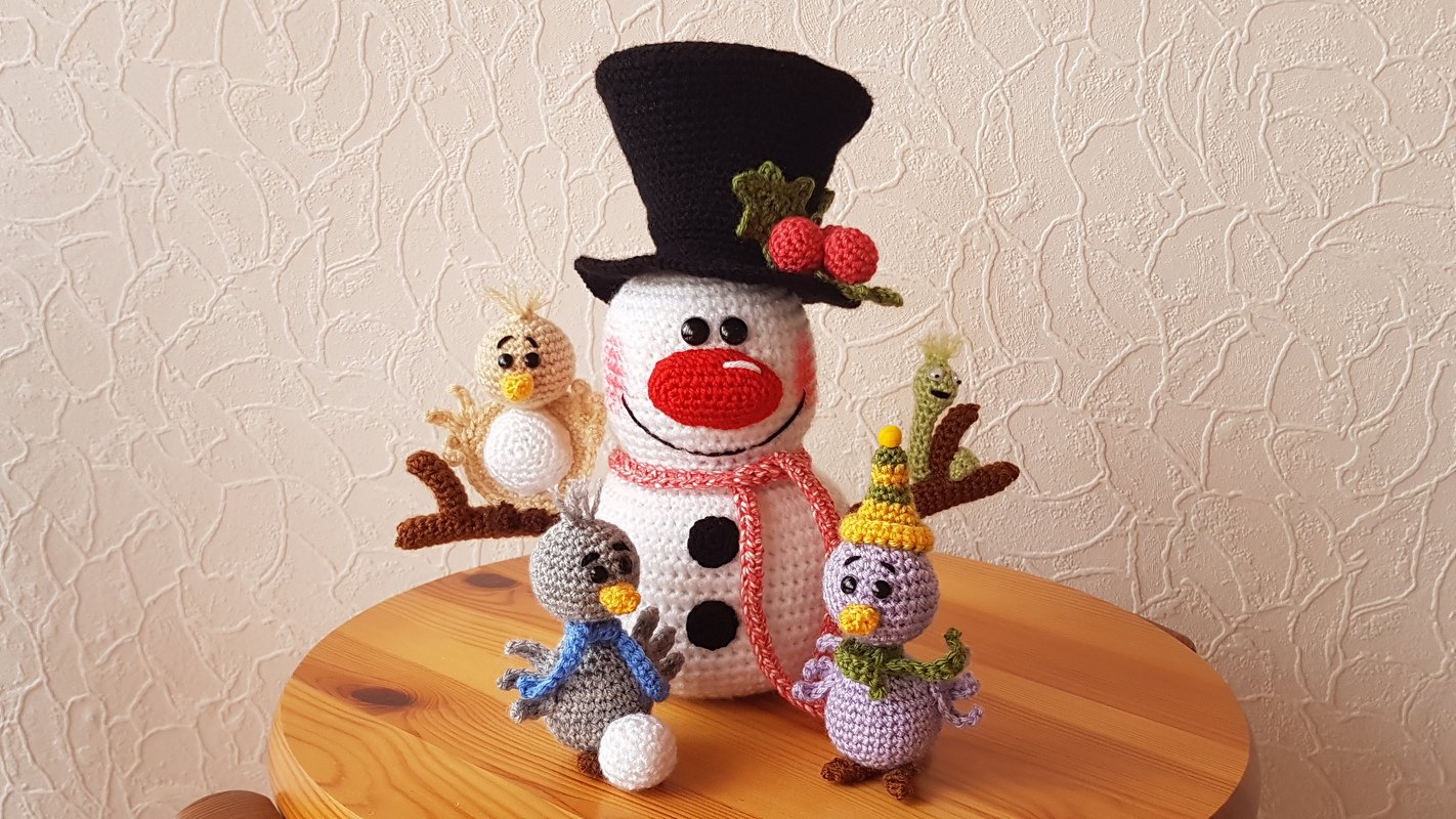 Schneemann &amp; Freunde -- Häkelanleitung von Haekelkeks®