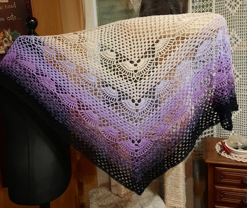 Häkelanleitung Dreieckstuch GrannyWaves