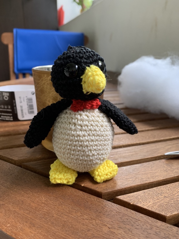 Häkelanleitung Pinguin - Anhänger