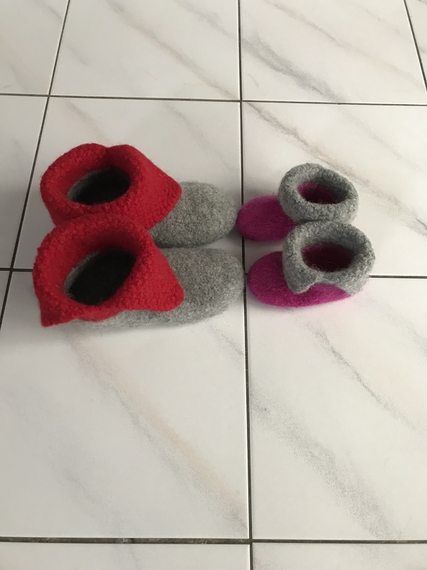 Strick- und Filzanleitung: One-Step-Filzbooties Gr. 20 - 45