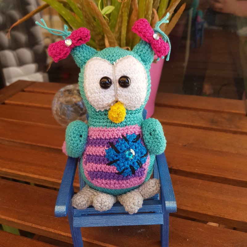 Eulen Mama und Babys - Häkelanleitung von Diana´s kleiner Häkelshop