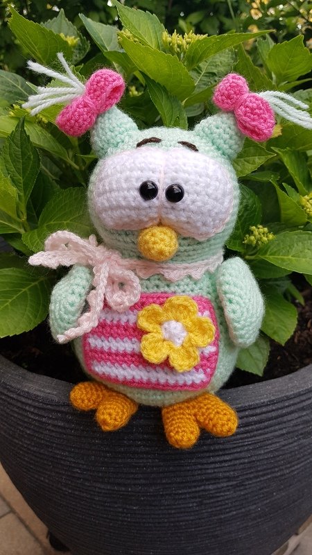 Eulen Mama und Babys - Häkelanleitung von Diana´s kleiner Häkelshop