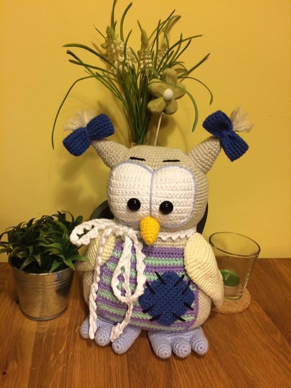 Eulen Mama und Babys - Häkelanleitung von Diana´s kleiner Häkelshop