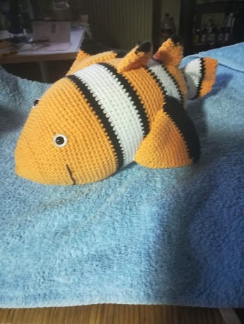 Der Nemo war leicht zu häkeln.