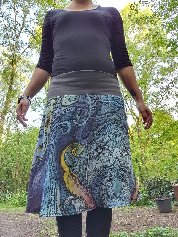 Damenrock mit Bündchen, Hüftrock - Schnittmuster und Nähanleitung