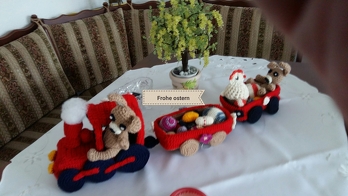 Es war gesprächsthema Nr.1 zu Ostern weil jeder begeistert war und auch einen haben möchte. Ich habe gesagt wo mann die Anleitung kaufen kann aber machen tu ich keine.( Meine Tochter bekommt aber einen 