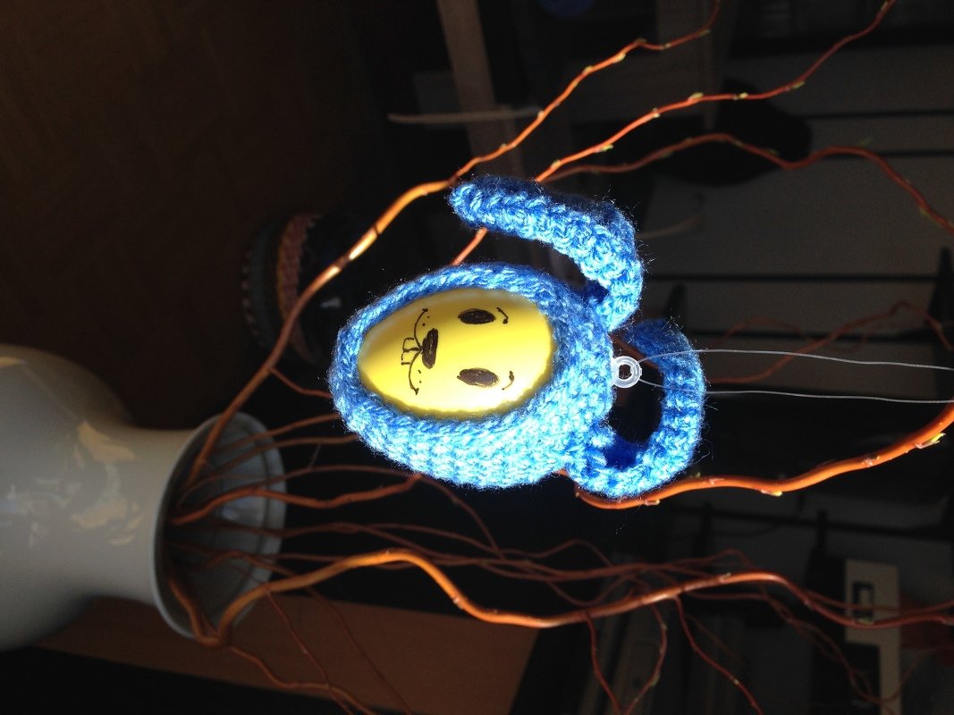 Eier Im Hasen-Outfit