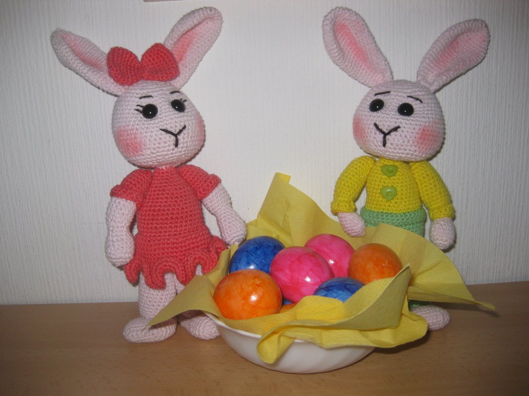 Osterhasen Funny und Strolch