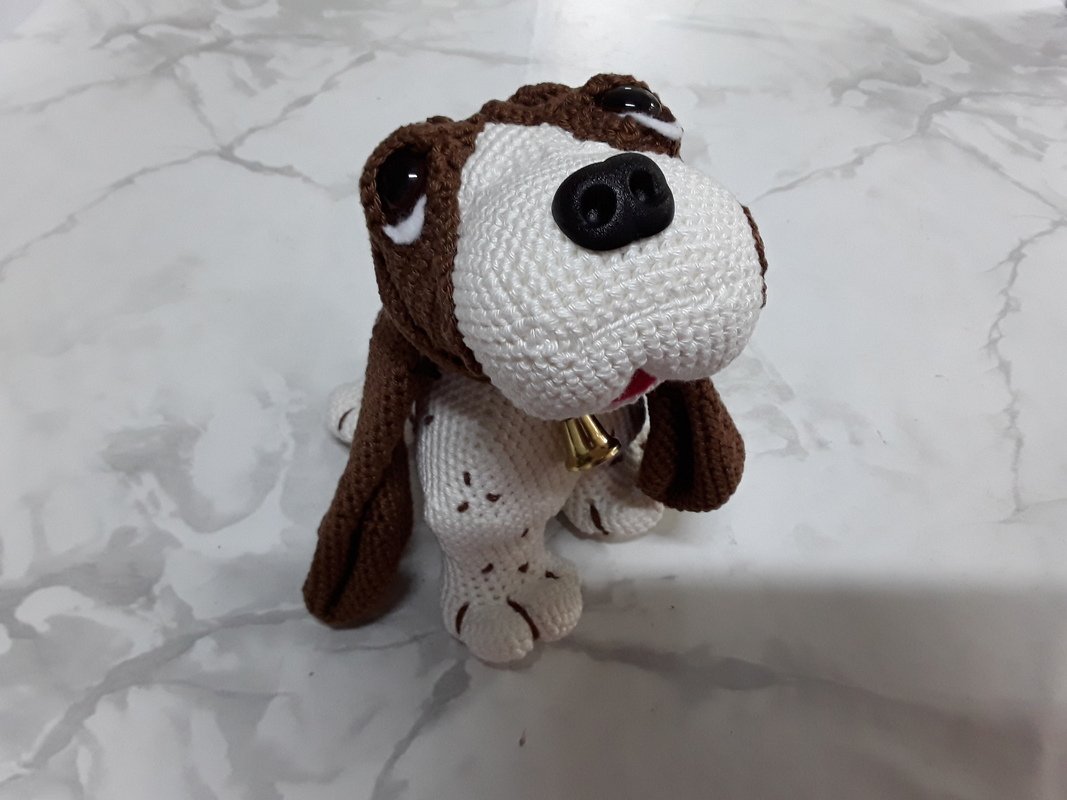 Bruno - Valentinstags Hund Häkelanleitung Amigurumi