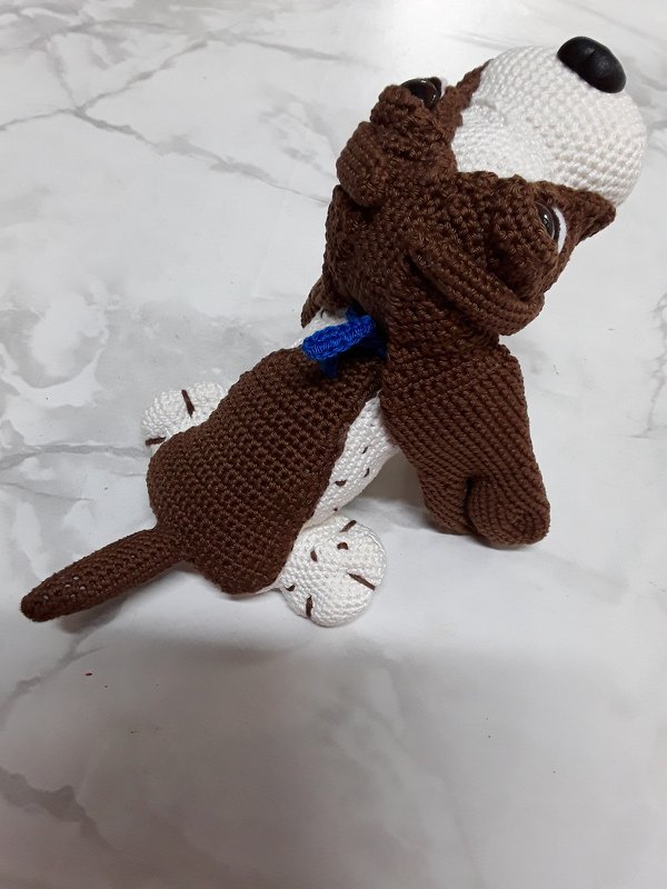Bruno - Valentinstags Hund Häkelanleitung Amigurumi