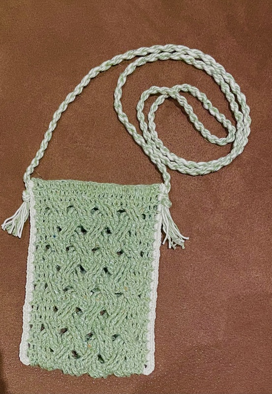 Mod. 009 - Häkelanleitung - Einsteckhülle mit Zopfmuster