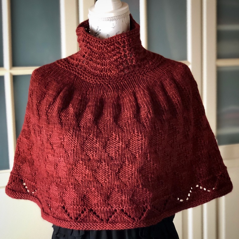 Strickanleitung Schulterwärmer Diamond