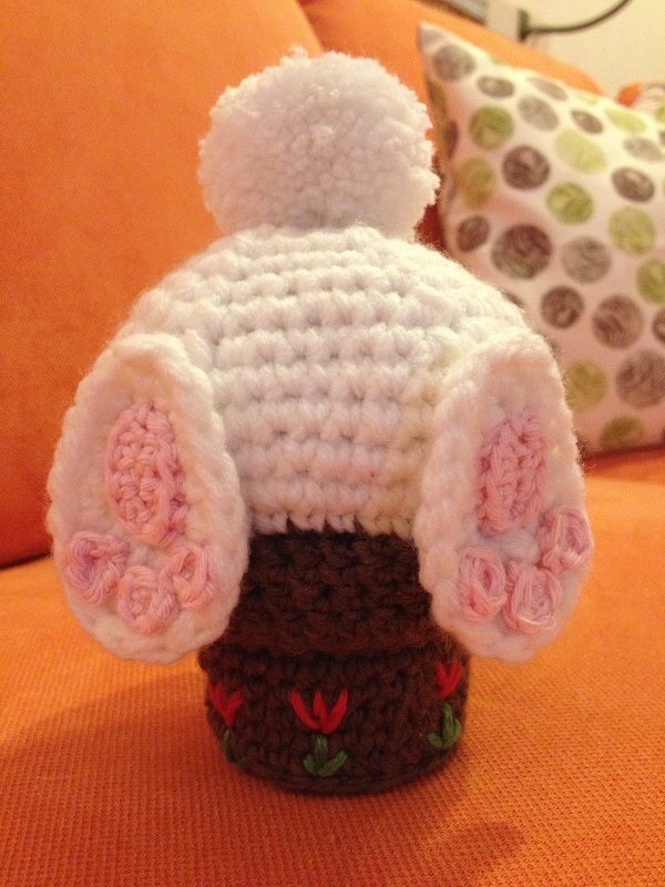 Häkelanleitung - Hase im Blumentopf
