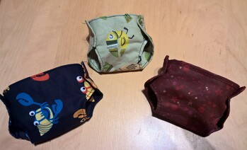 Ging ganz gut, passables Ergebnis. Johanna wird sich freuen. Hat Spaß gemacht, und ist auch mit kleinen Stoffresten zu machen.