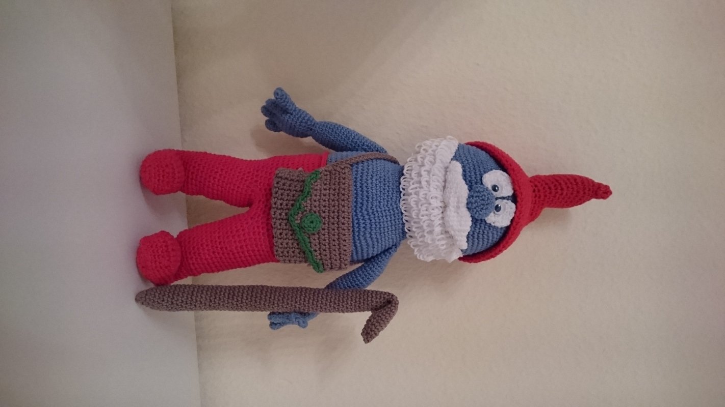 Häkelanleitung Schlümpi Papi