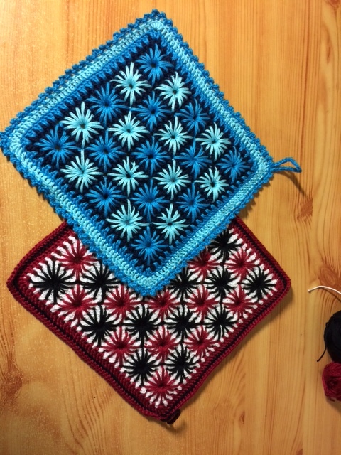 Topflappen Blumen - Häkelanleitung