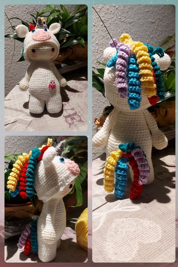 Mein Püppi ist fertig. Einfach zu häkeln und auch schnell fertig.  Ist einfach nur zum knuddeln 😍