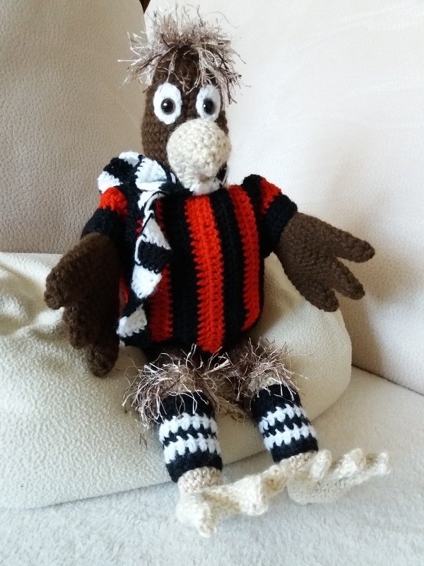 Häkelanleitung für Gabis Adler, ca. 32 cm groß